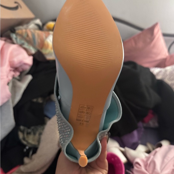 Silver Rhinestone Ankle Boots - Picture 3 of 6